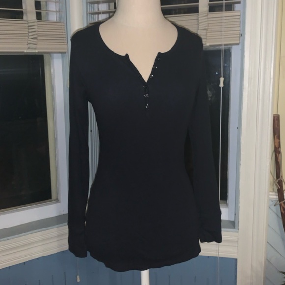 Felina black ribbed long sleeve shirt 🦄 - Picture 7 of 8